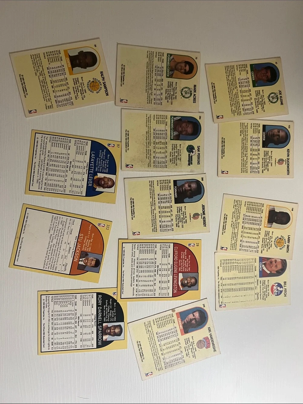 1990-91s NBA Hoops Basketball Card Lot (13 in Lot)